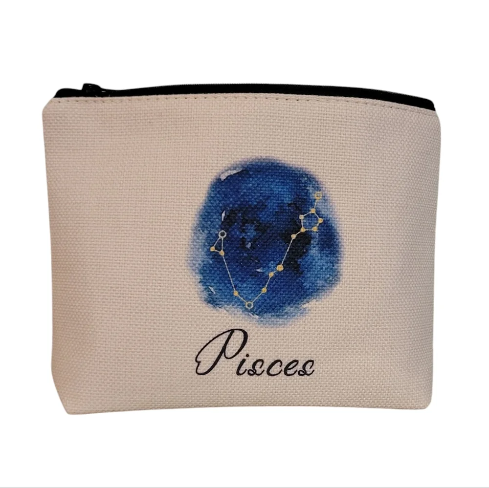 Zodiac Constellation Travel Toiletry Cosmetic Makeup Bag - NIP